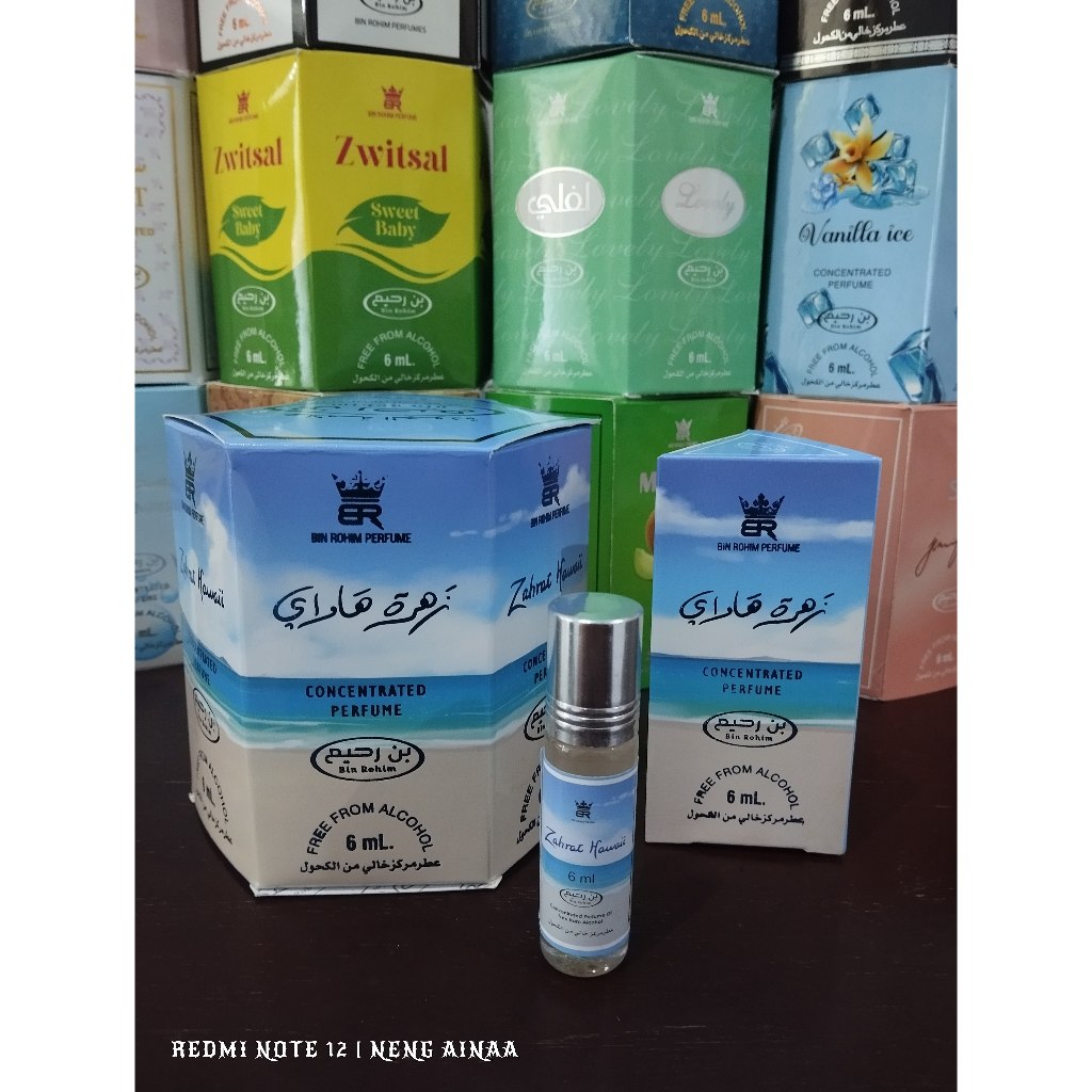 Parfum ZAHRAT HAWAI Roll On 6ml / Parfum Ibadah Non Alkohol / Minyak Wangi Sholat / ZAHRAT HAWAI Min