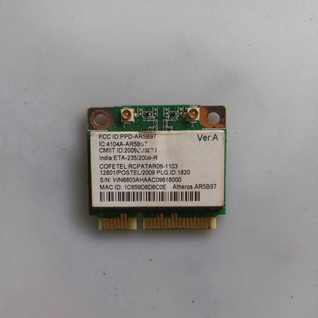 WiFi Card Laptop Acer 4738