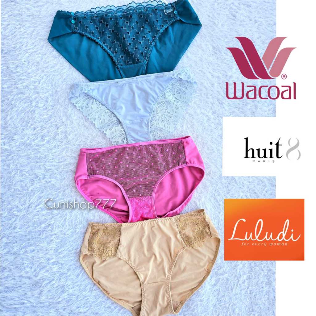 WACOAL LULUDI HUIT 8 PANTY LACE RENDA SIZE M L LL XL CD CELANA DALAM 29344 IP 3227 LPP 70014 IP 4476