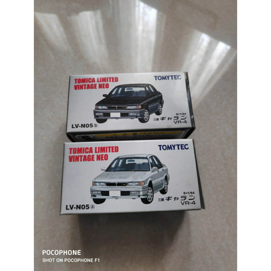 tomica limited vintage set TLV Mitsubishi galant VR4 RS tL LV N05 a dan b  N129 silver gray black ra