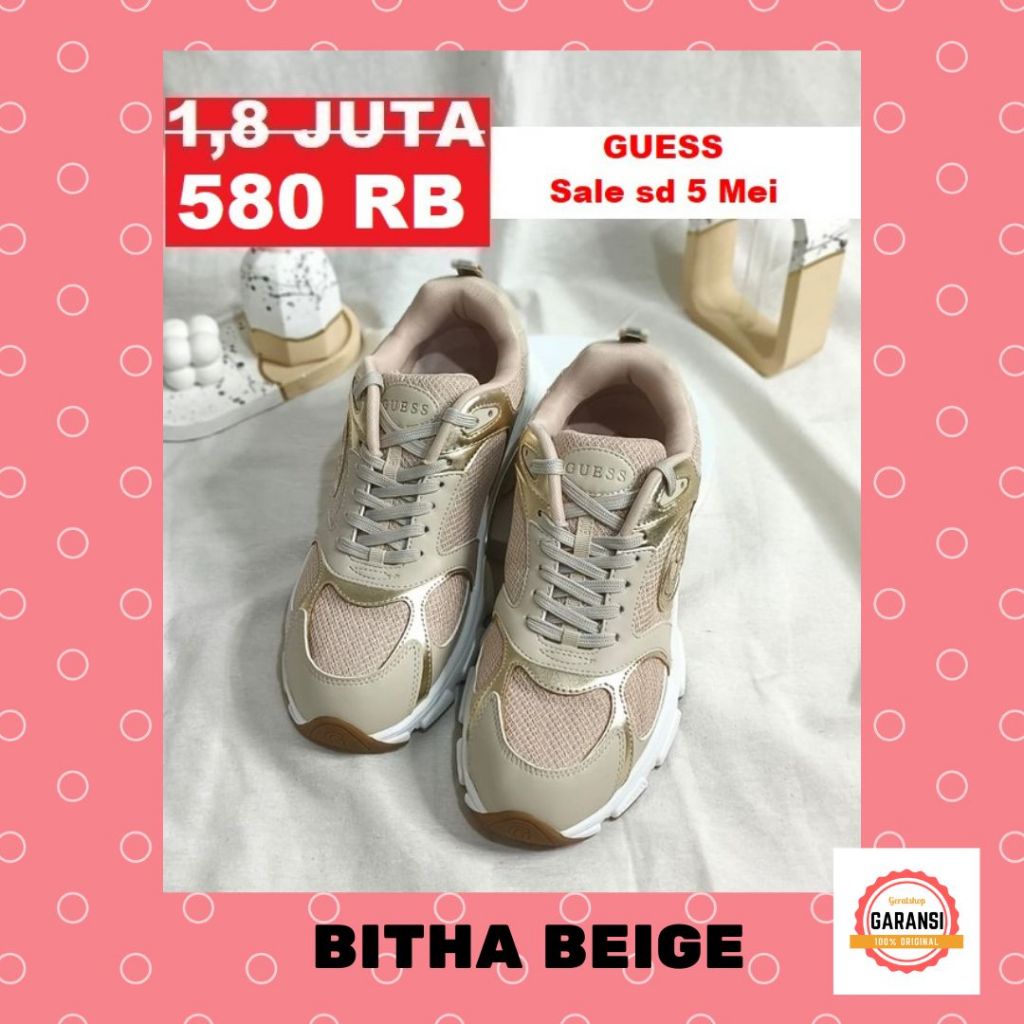 Sepatu sneakers wanita seri BITHA Guess 100% original store