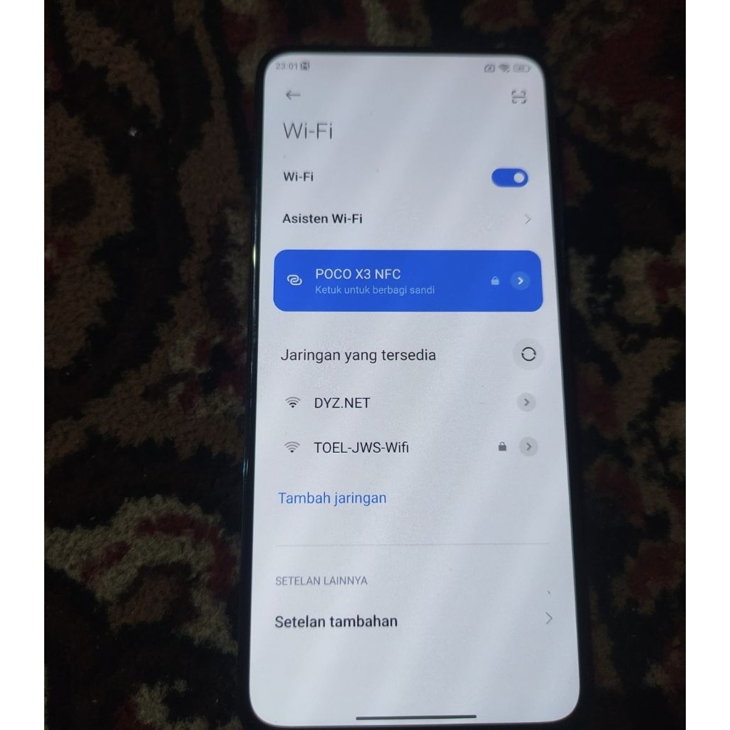 lcd ori copotan poco f2 pro sudah sama kamera depan