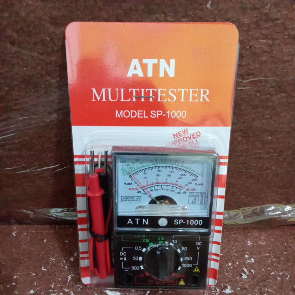 Tester Avometer Multitester Analog / Multimeter ATN Type  SP-1000 New Improved Model