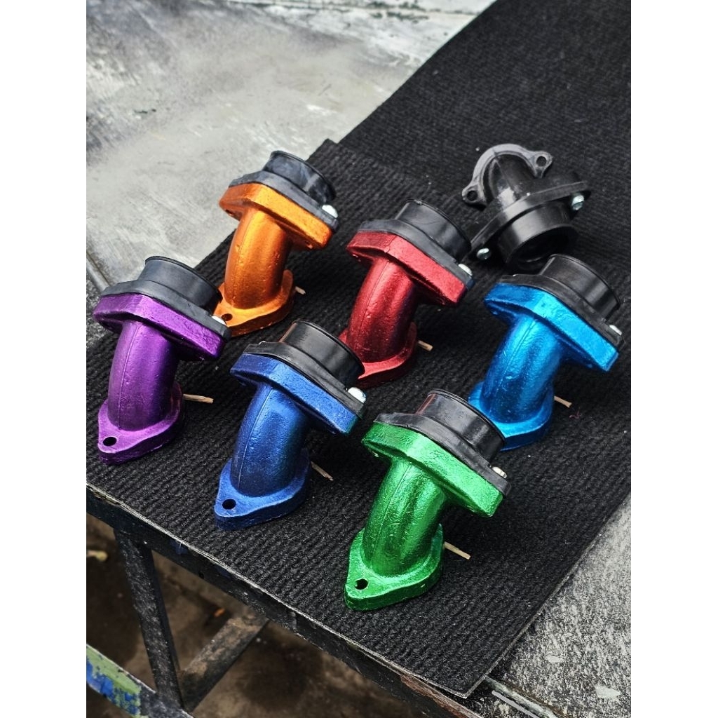 Intake Manifold Bebek Miring Universal untuk Supra Jupiter Karisma Sleep Engine PNP Karbu