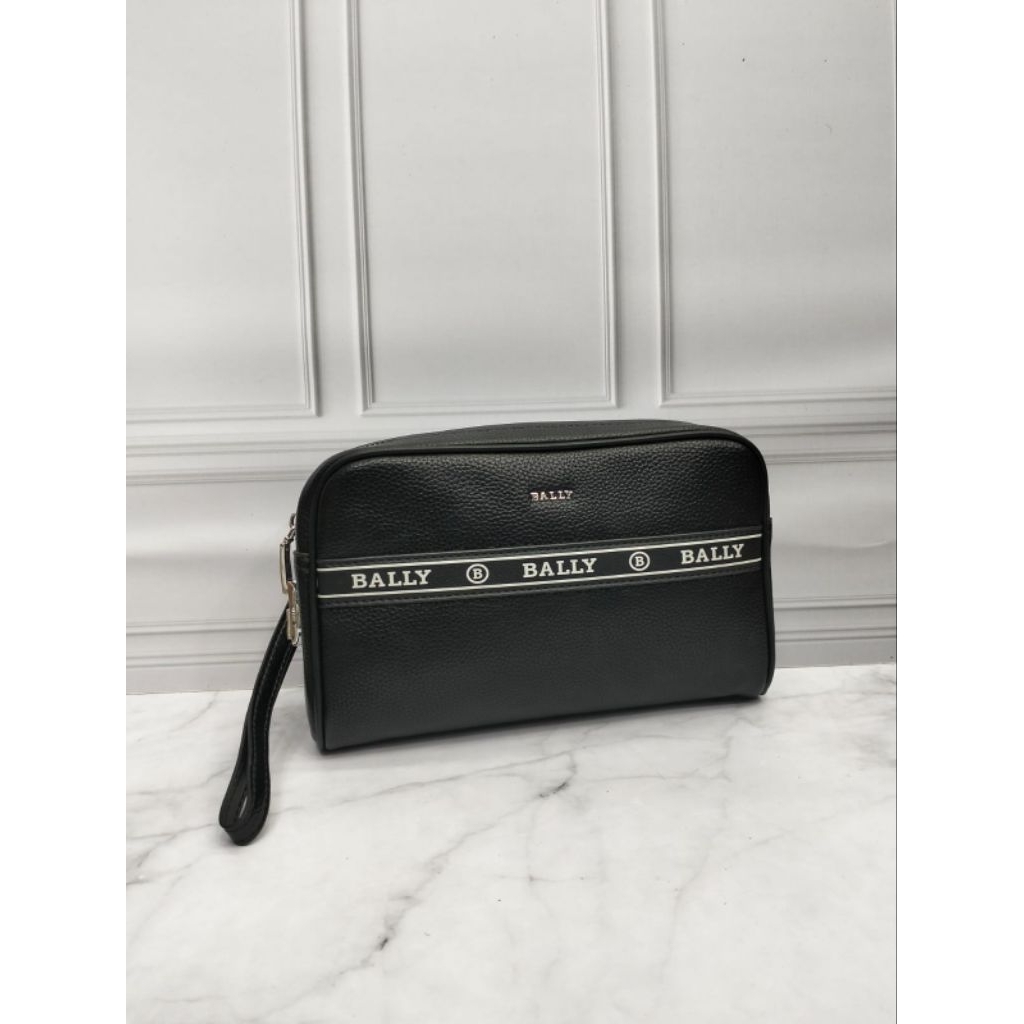 Handbag clutch pria bally pouch bag kulit