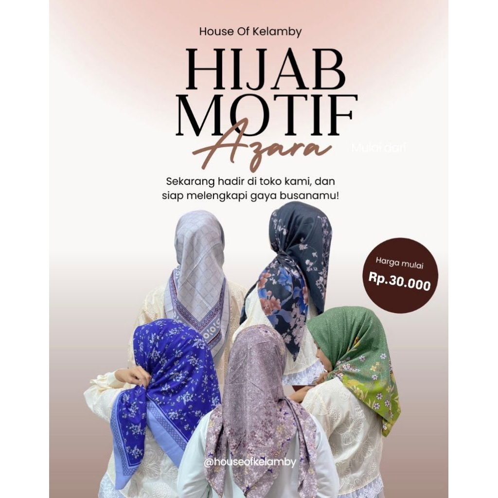 Azahra hijab motif by azara