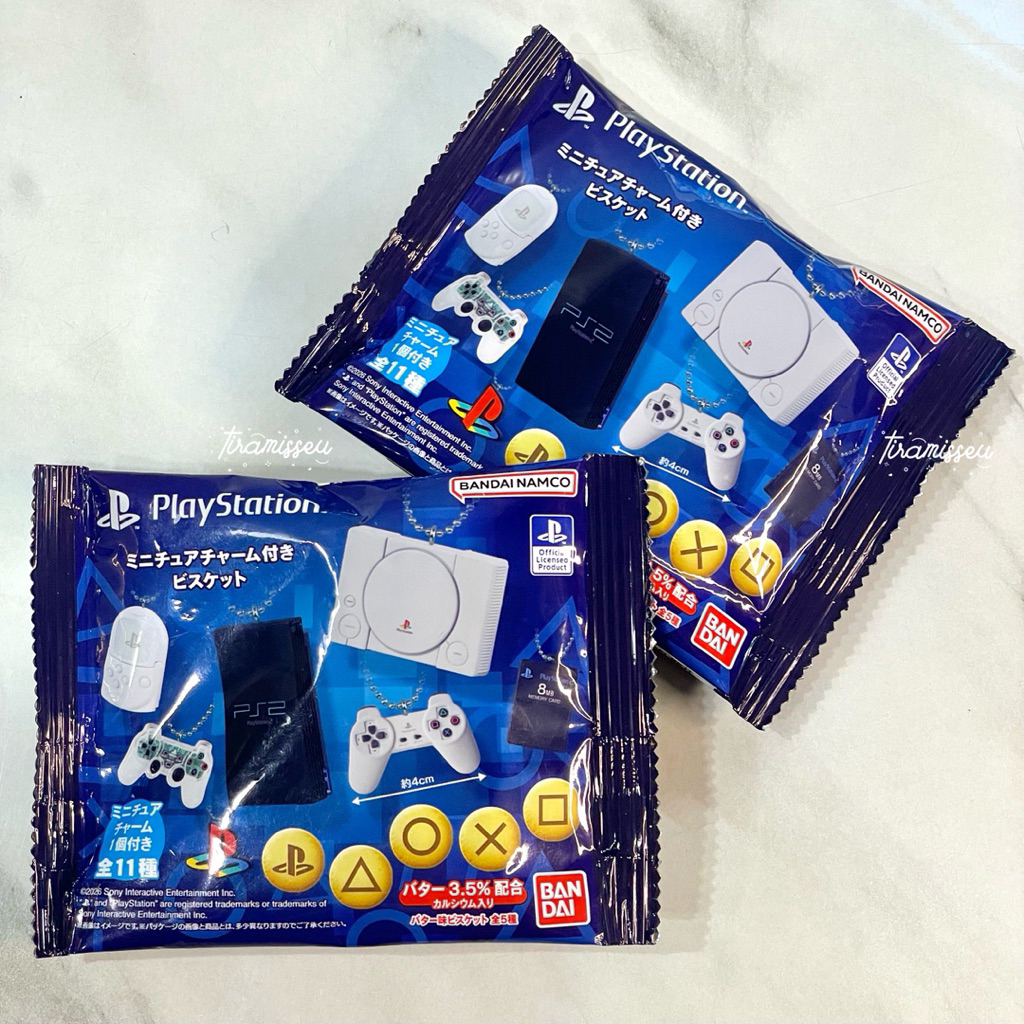 [READY STOCK] official playstation biscuit + miniature charm set gachapon • gacha gashapon ps play s