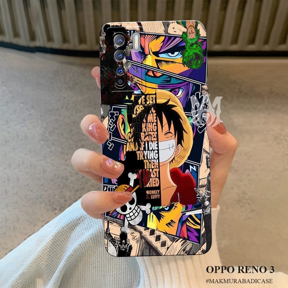 Case Oppo Reno 3 4G - Oppo A91 Cassing Handphone Onepiece - Silikon Tpu - Case Hp Karakter