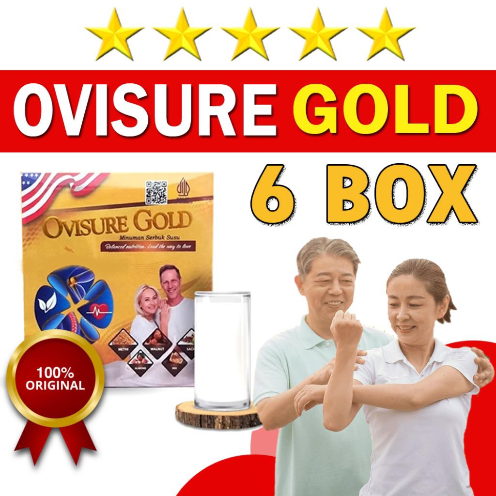 PAKET 3 BOX OVISURE GOLD SUSU MILK Ovisure Gold Asli Original Susu Kesehatan Tulang Dan Nyeri Sendi