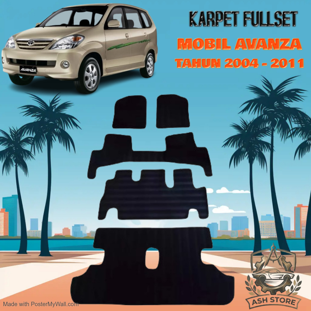 KARPET MOBIL AVANZA 2004 - 2011 FULLSET
