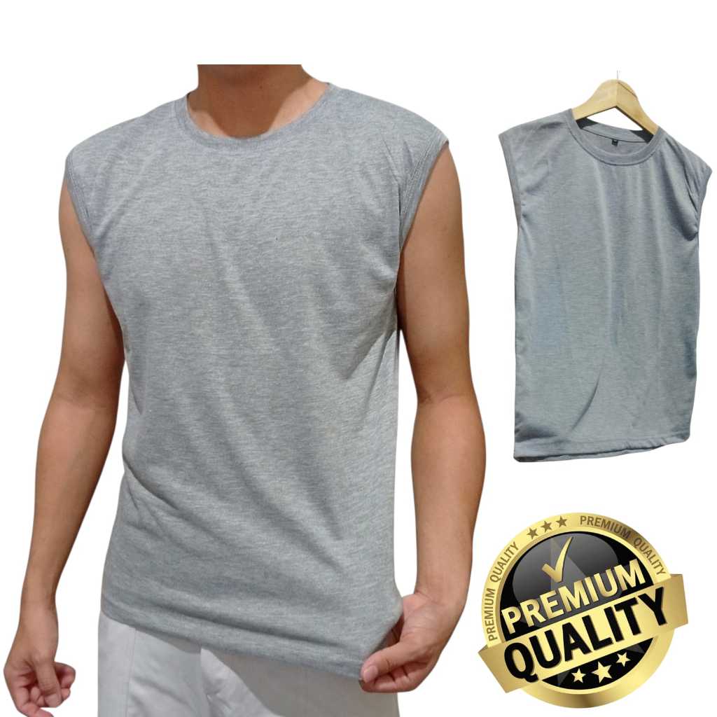 Kaos Oblong Misty Pria Dewasa Tanpa Lengan Casual
