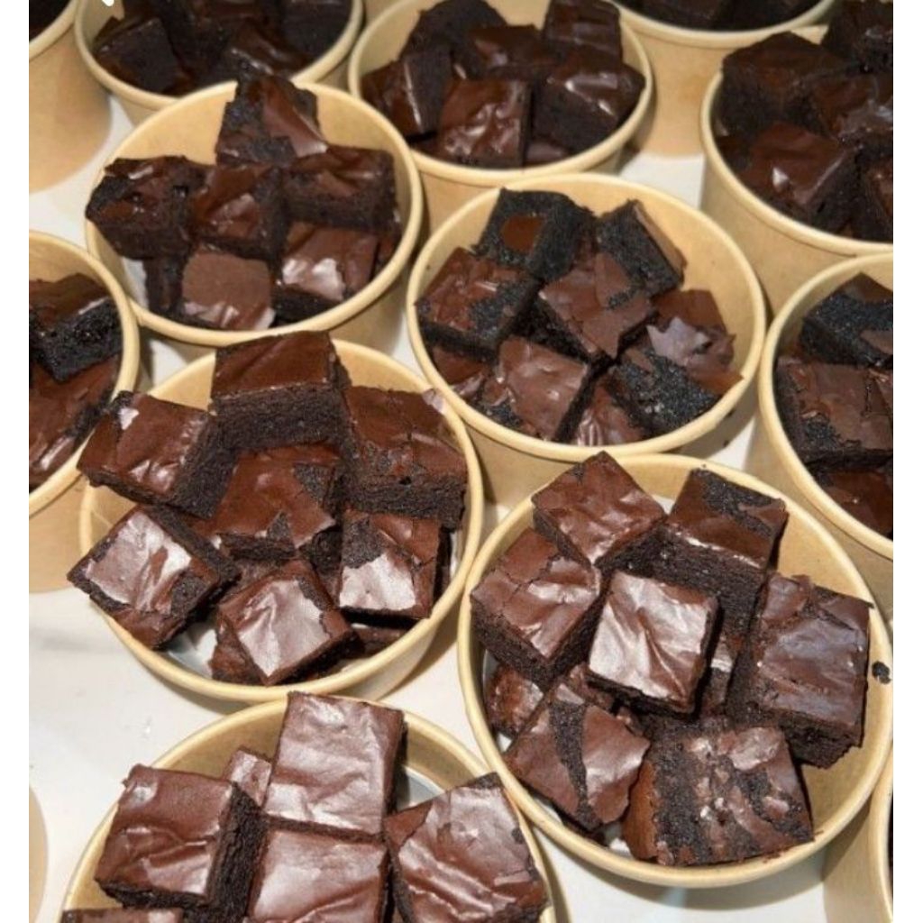 Brownies Mini Bite Cup - Snack Praktis Lumer & Legit