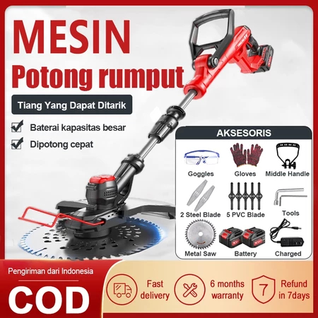 Mesin Potong Rumput Portable Mesin Potong Rumput Dengan Baterai Mesin Potong Rumput Nyaman Mudah Men