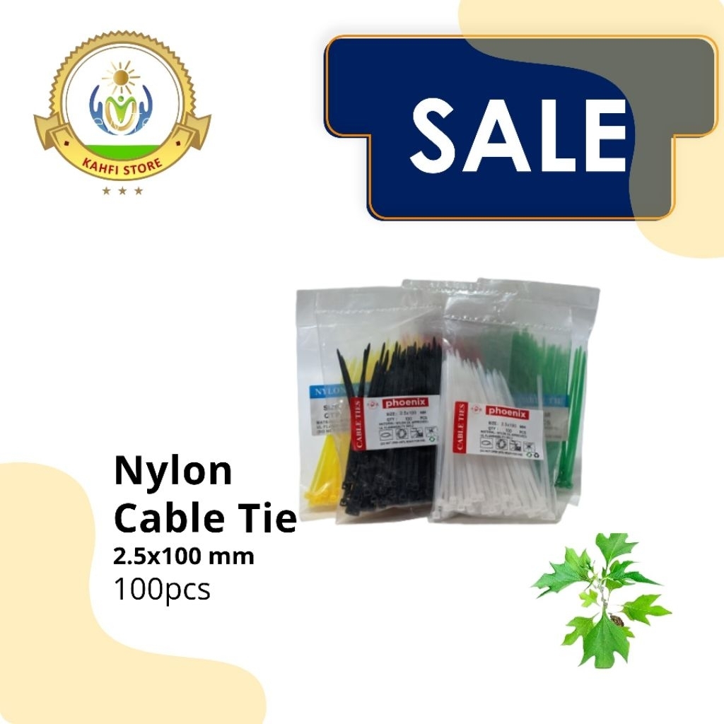 Nylon Cable Tie Ukuran 2,5x100 mm 100pcs