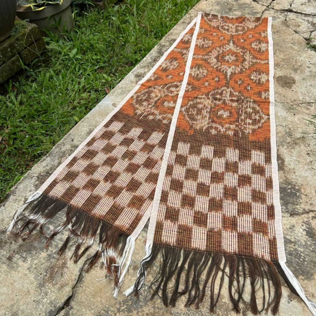 selendang tenun gringsing premium motif khas bali
