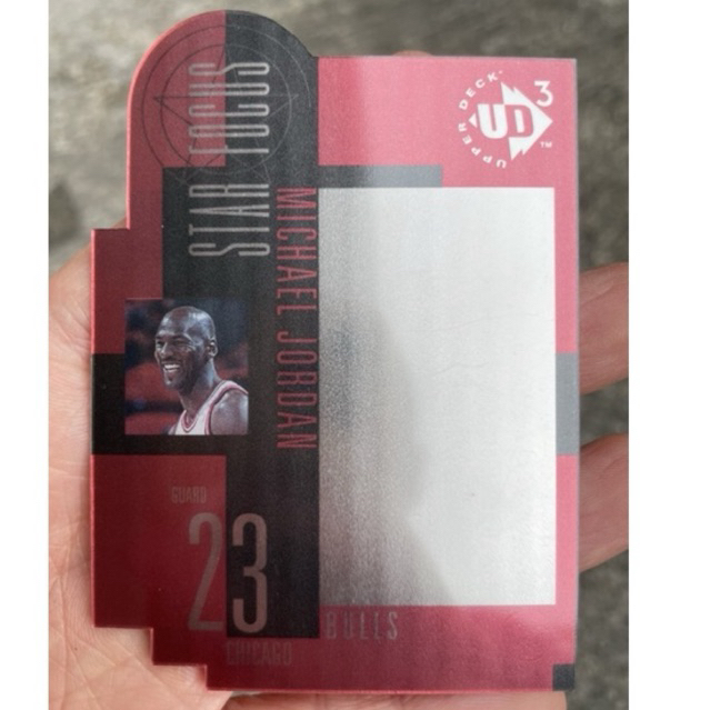 MICHAEL JORDAN NBA UPPER DECK THREE STAR FOCUS BASKETBALL CARD 1997