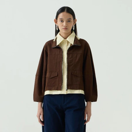 [NEW] NASL by Nagita Slavina Brown Jacket Layer Butter