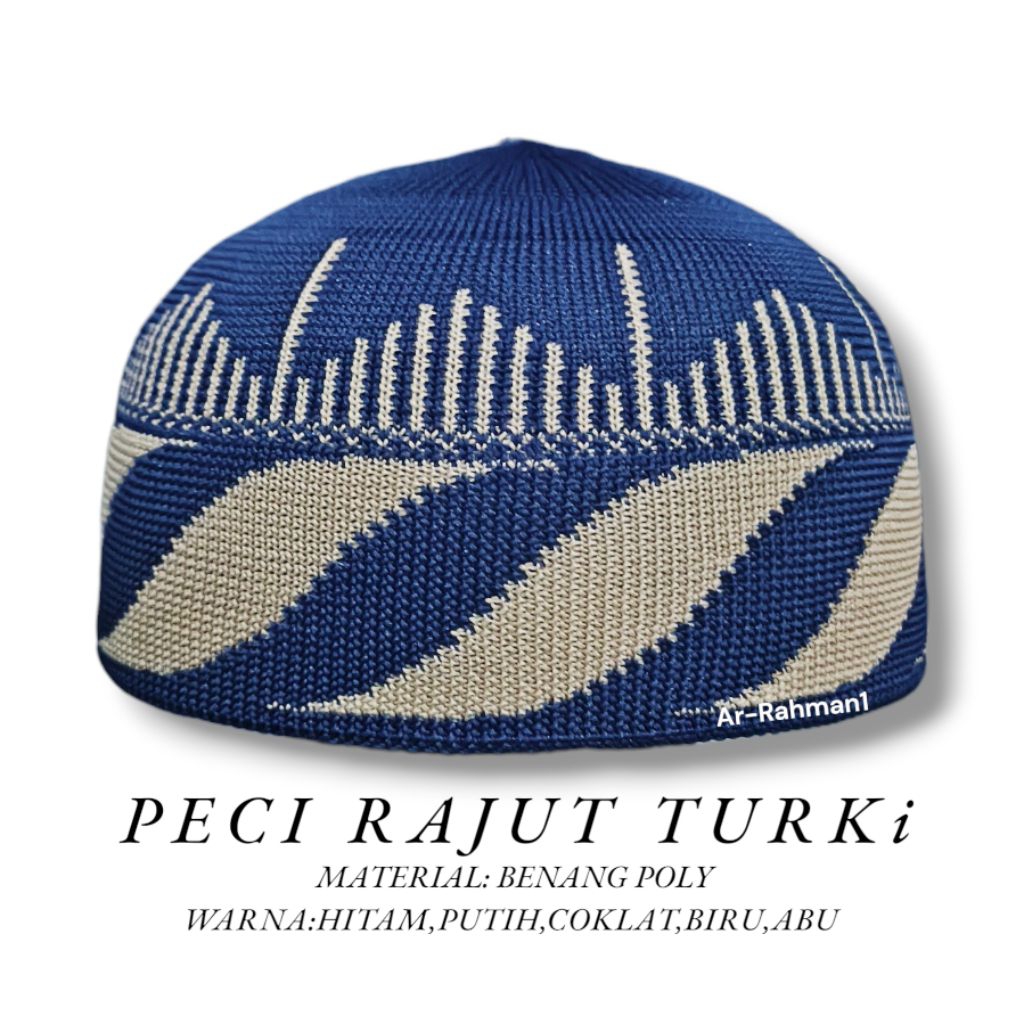 Peci Rajut Turki Motif Suntiang Terbaru/Peci Rajut Turki Premium Quality