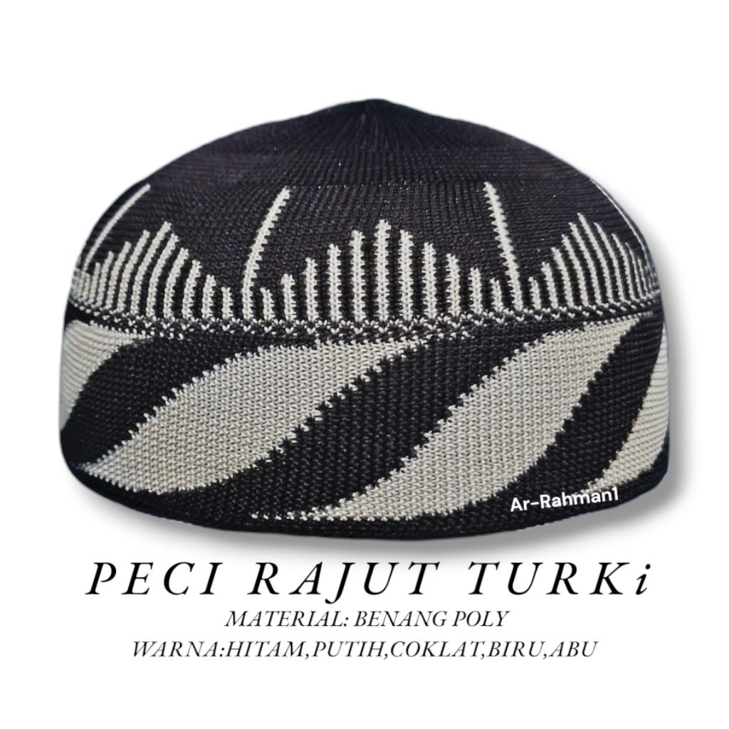 Peci Rajut Turki Motif  Terbaru/Peci Rajut Turki Motif Suntiang Premium Quality
