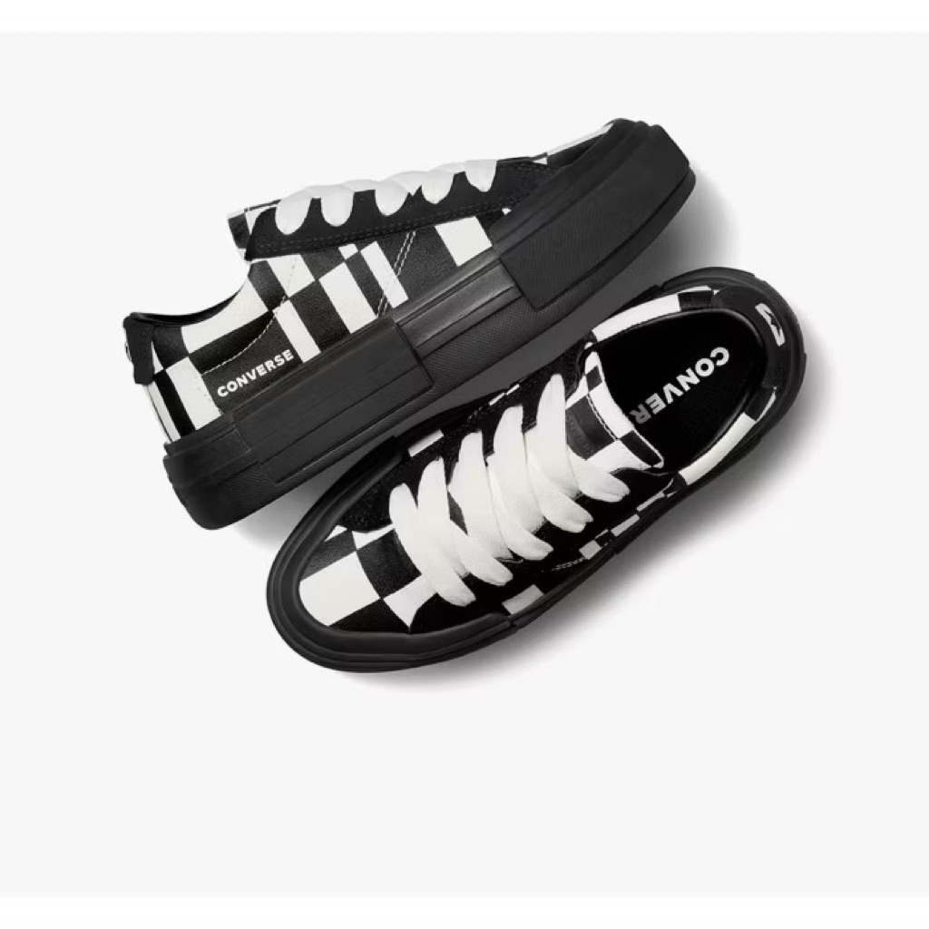 Sepatu Sneakers Unisex Converse CT AS Ox Cruise Checkered Black Egret Black Original A08790C