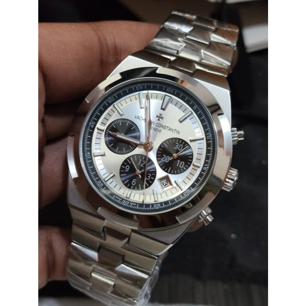 ovsas Chronograph steel panda dial Automatic
