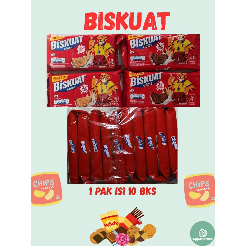 BISKUAT / Biskuat Original Cokelat Biskuit Gandum Sehat