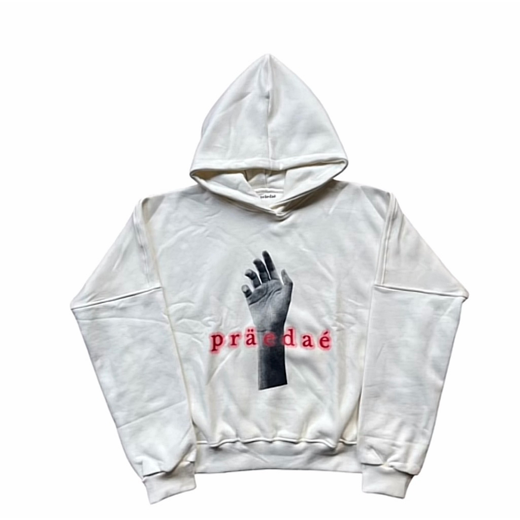 Hoodie Praedae Hopeless Romantic Broken White