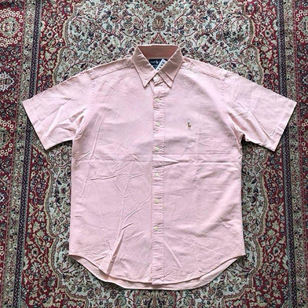Kemeja Polo by Ralph lauren oxford shirt Vintage Polo ralph lauren work shirt HI094