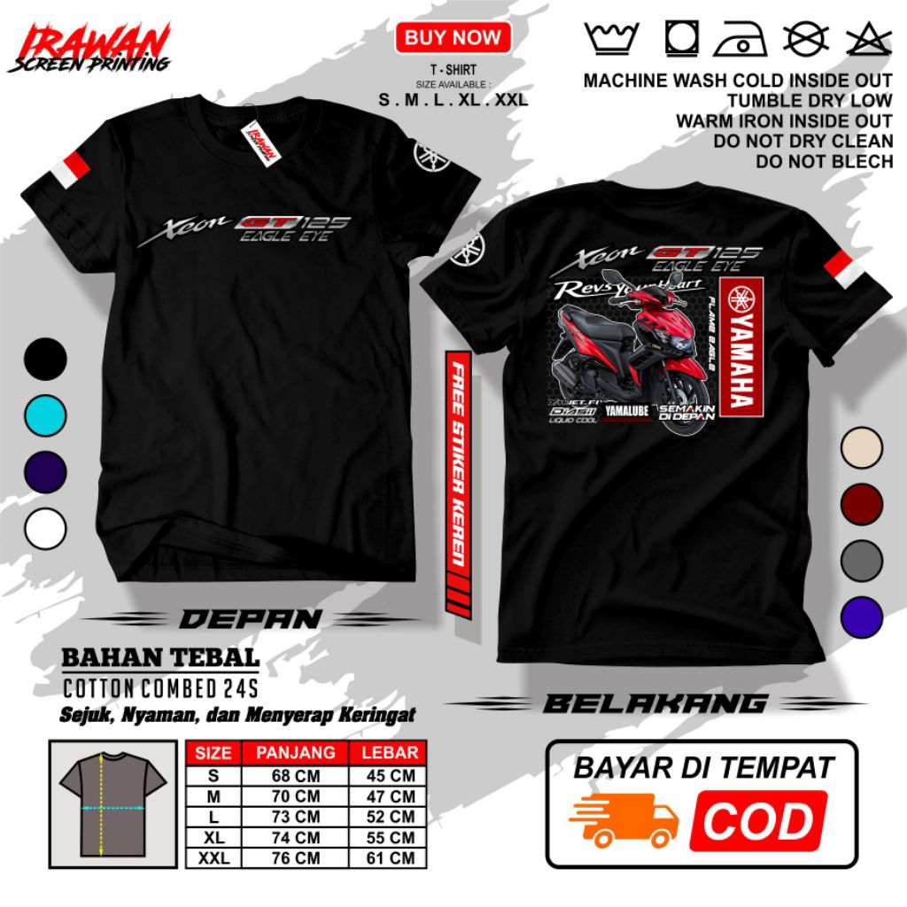 KAOS YAMAHA XEON GT 125 EAGLE EYE - FLAME EAGLE