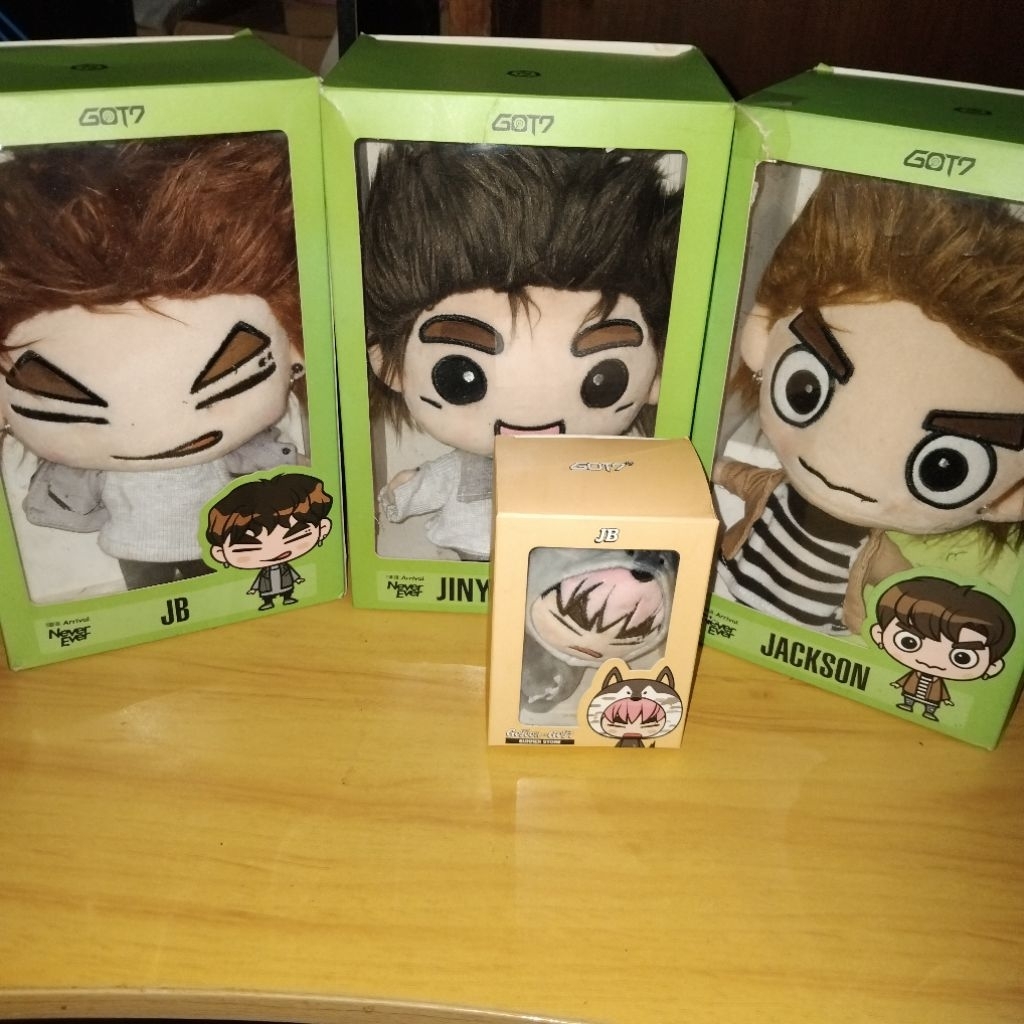 JayB,Jinyoung,Jackson Never Ever Gotoon Doll,Jackson Magnet Doll