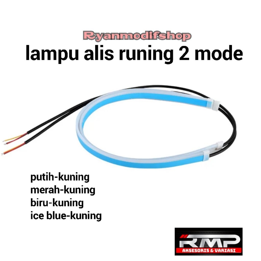lampu alis running 2 mode 30cm  lampu sein running 2 mode