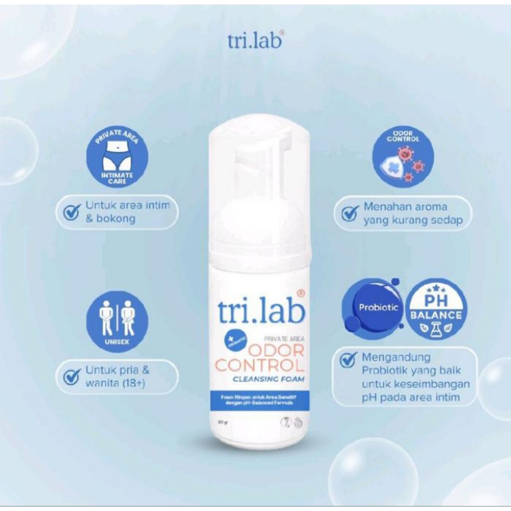 Feminine Wash Hygiene Tri.lab Foam Intimate Pembersih Kewanitaan