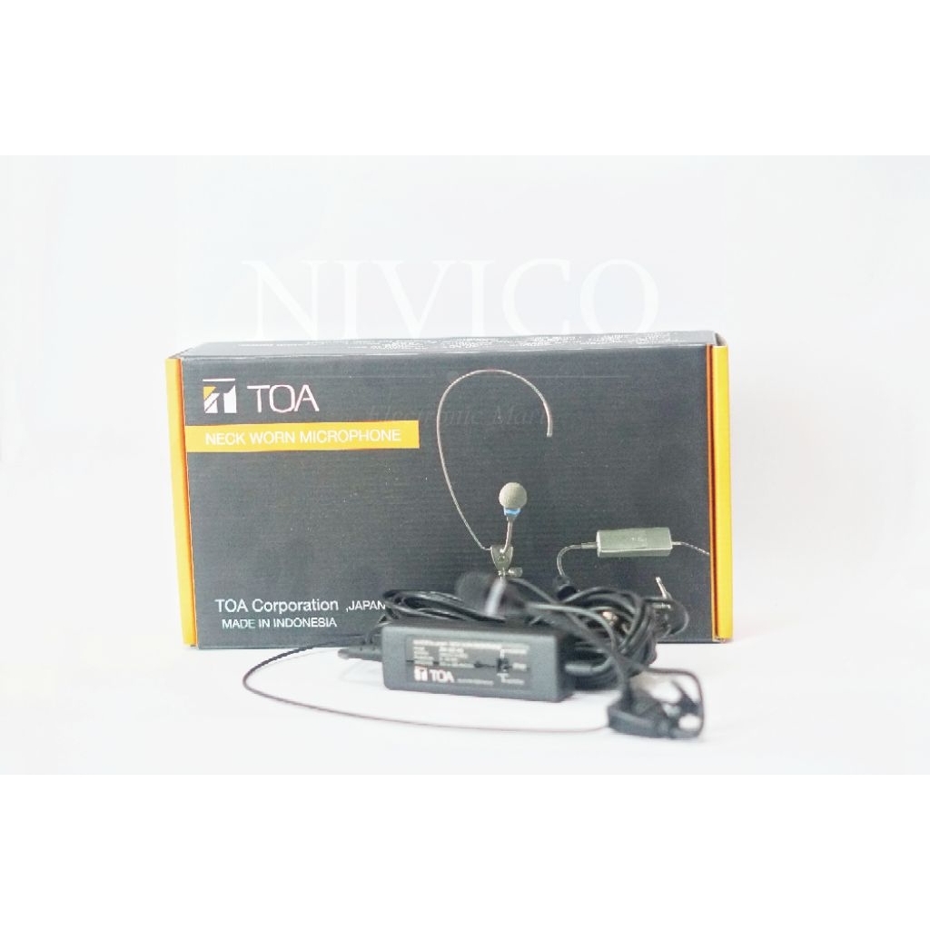 TOA Mikrofon Leher Wearable ZM 362 AS dengan Kabel dan Adaptor - Audio Profesional - Made in Indonesia