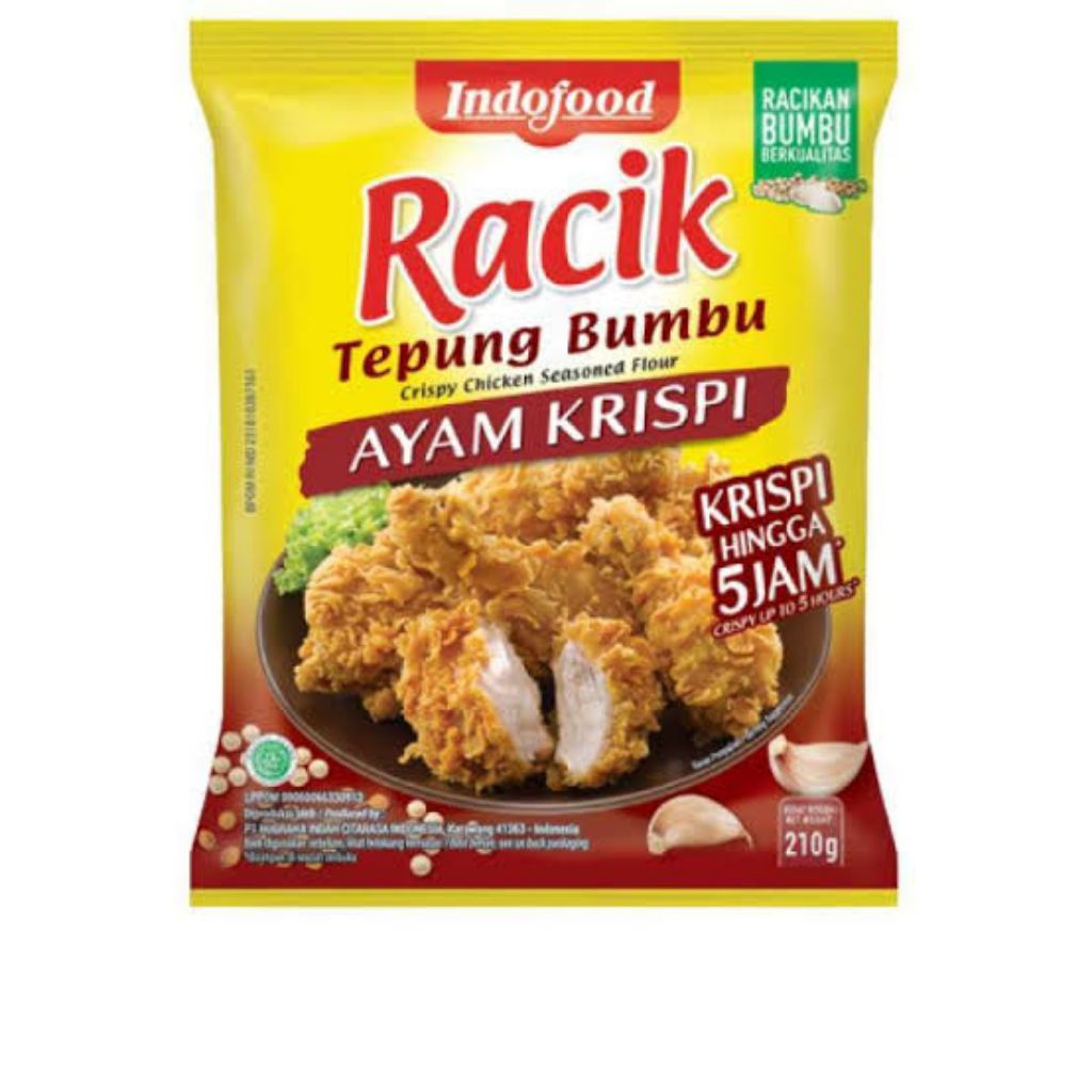 INDOFOOD TEPUNG BUMBU RACIK AYAM CRISPY 210gr ( PCS )