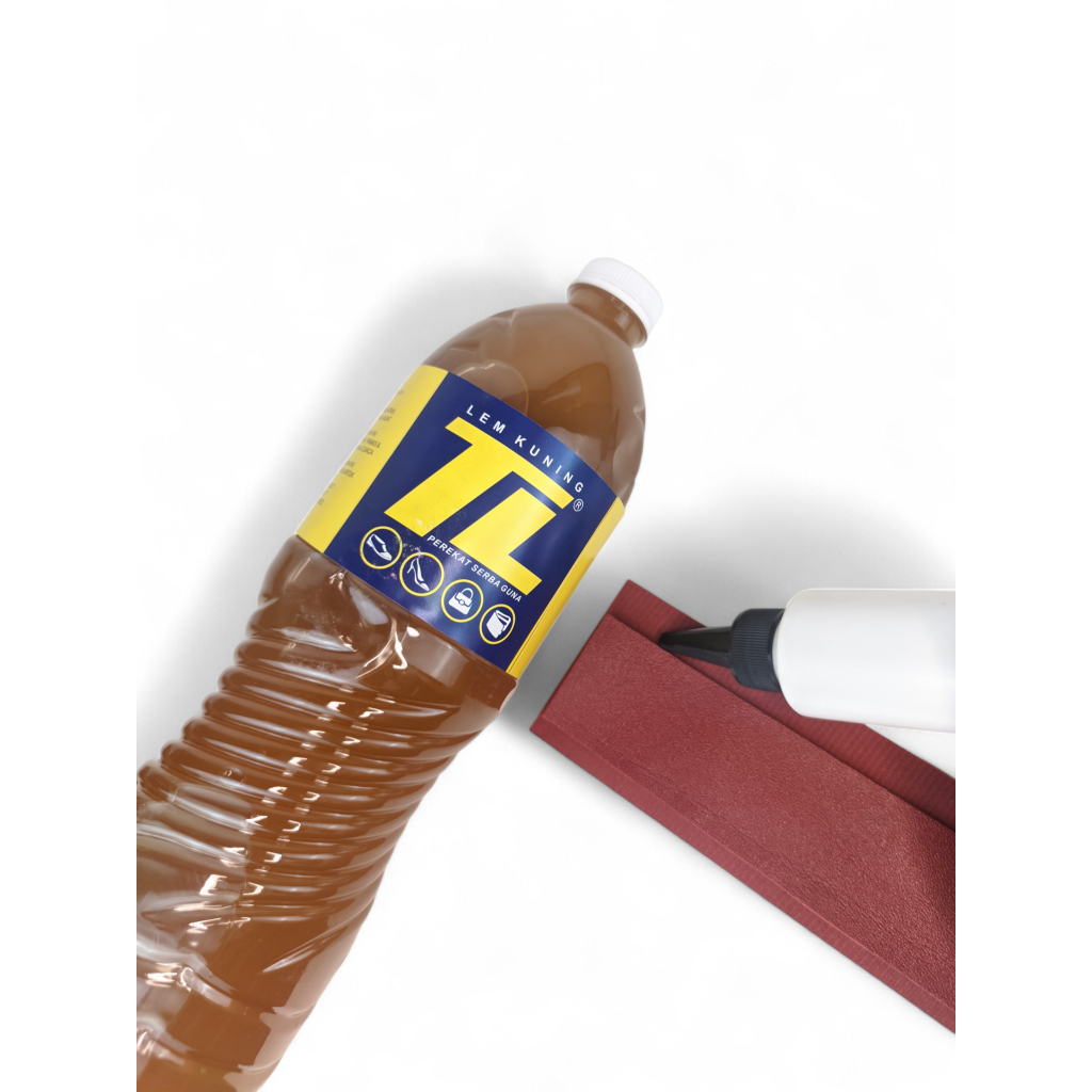 Lem Kuning Serbaguna Botol 1,5 Liter TL/ Lem Super Kuat PVC Kulit Rubber Kulit Sintetis Canvas Suede