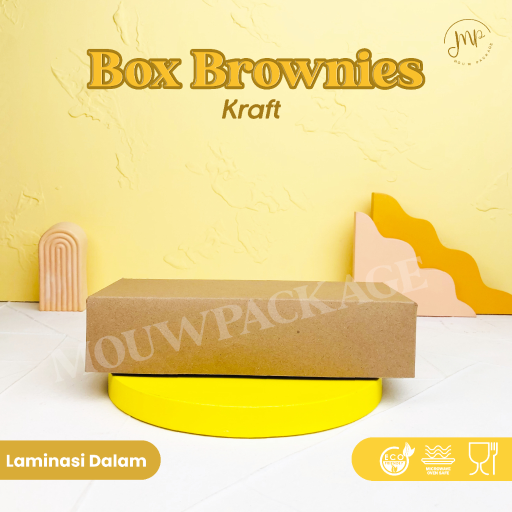 BOX BROWNIES / BOX KUE / CAKE BOX / KARDUS KUE BROWNIES