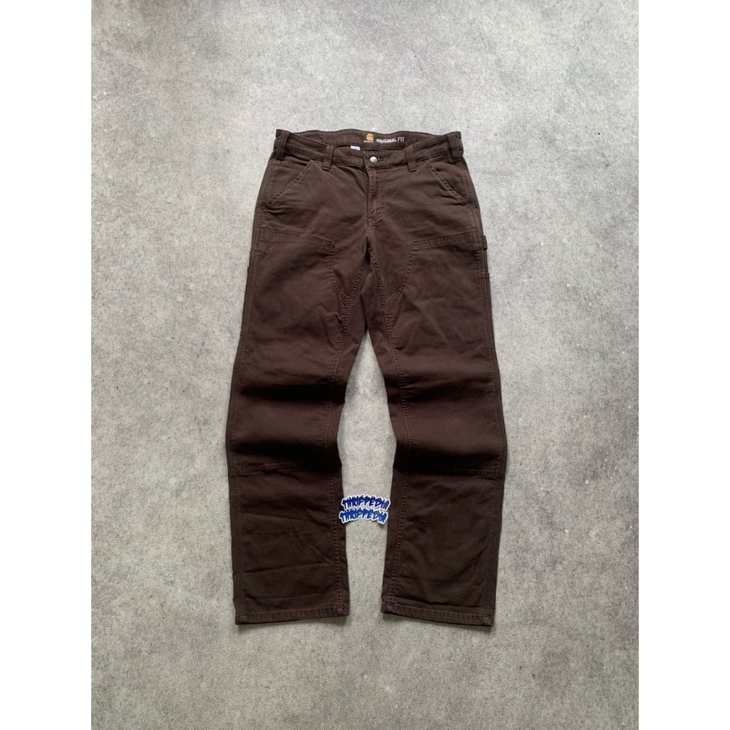 Carhartt Double knee front carpenter choco dark brown 102323 - 201