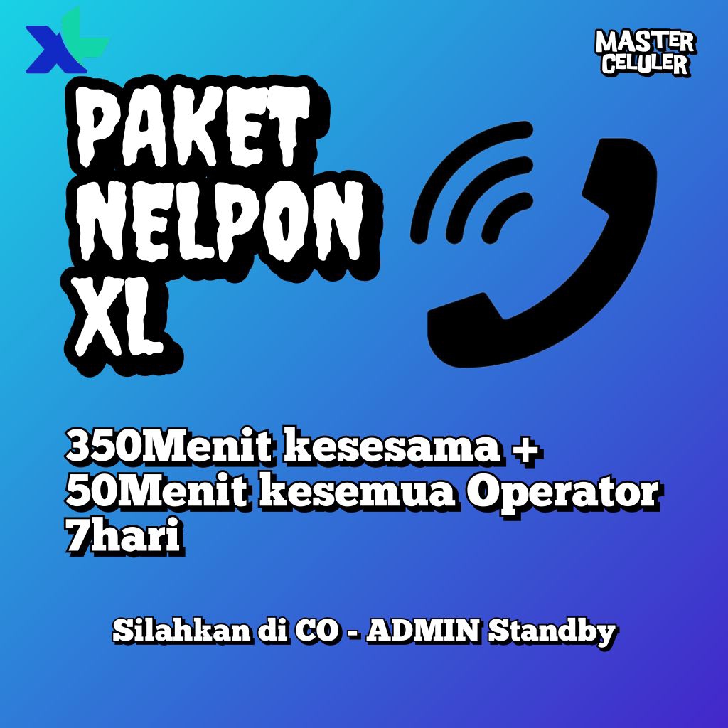 PAKET TELPON XL 350MENIT + 50 MENIT 7HARI