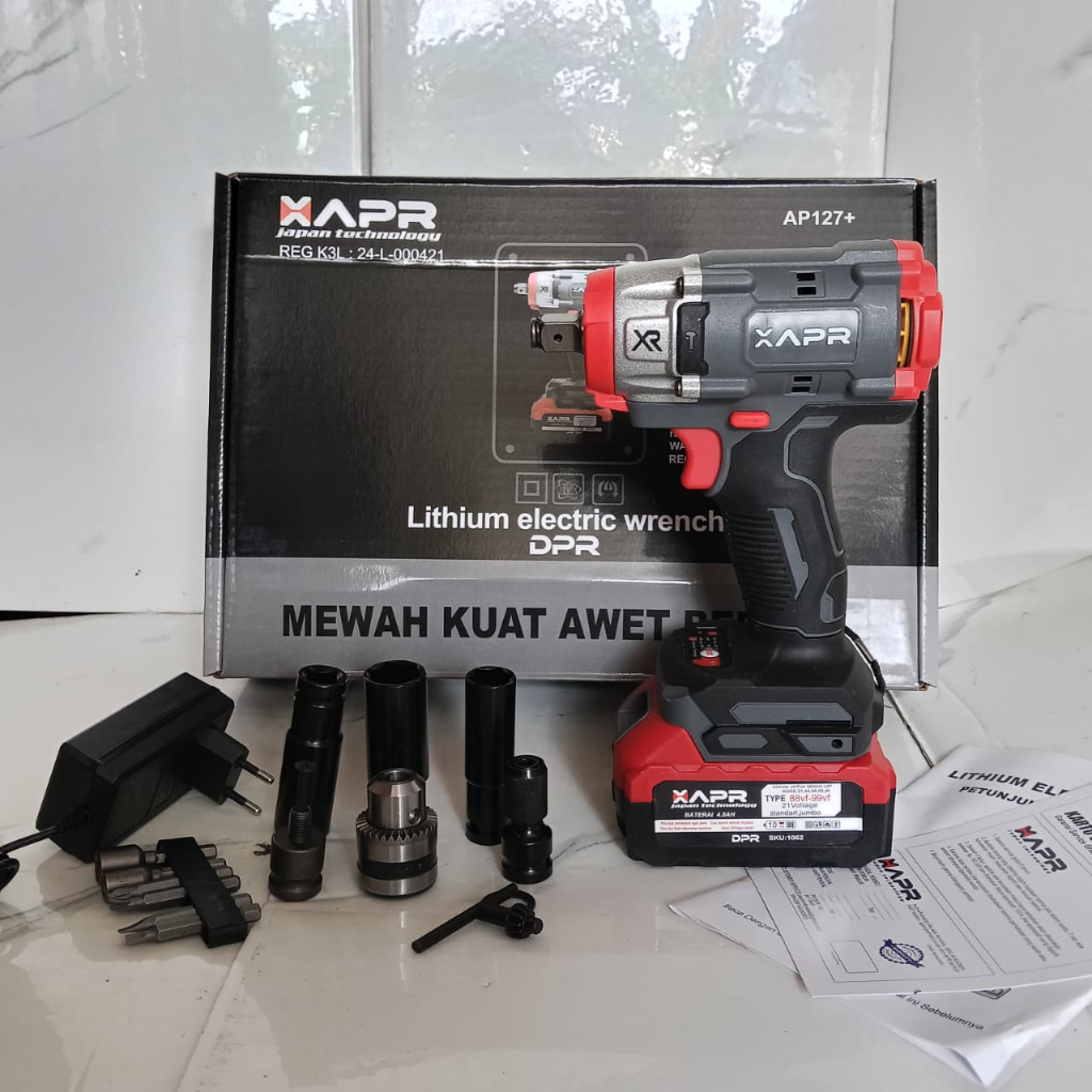 Mesin Impact Wrench APR AP127+  1 batrai
