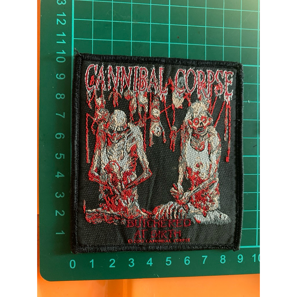 patch Cannibal Corpse “Butchered at Birth” official licensed import woven patch 2013