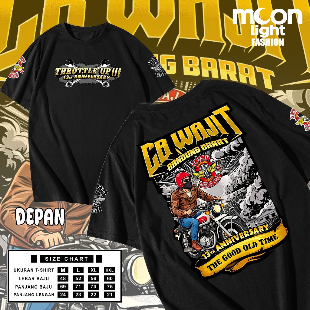 Kaos Acara CB Wajit Bandung Barat Kaos Unisex Kaos Pria & Wanita
