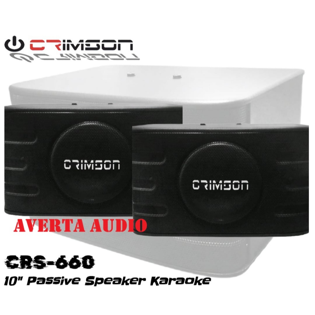 CRIMSON SPEAKER KARAOKE 10 Inch Pasif CRIMSON CRS-660