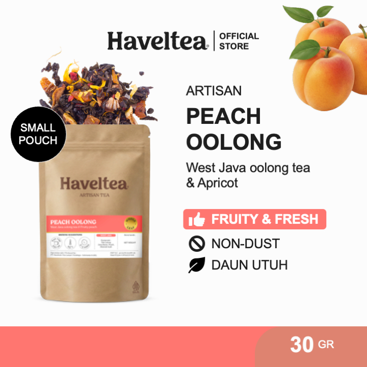 Haveltea Peach Oolong Tea - Fruity Teh Oolong Peach  - Loose Leaf 30g