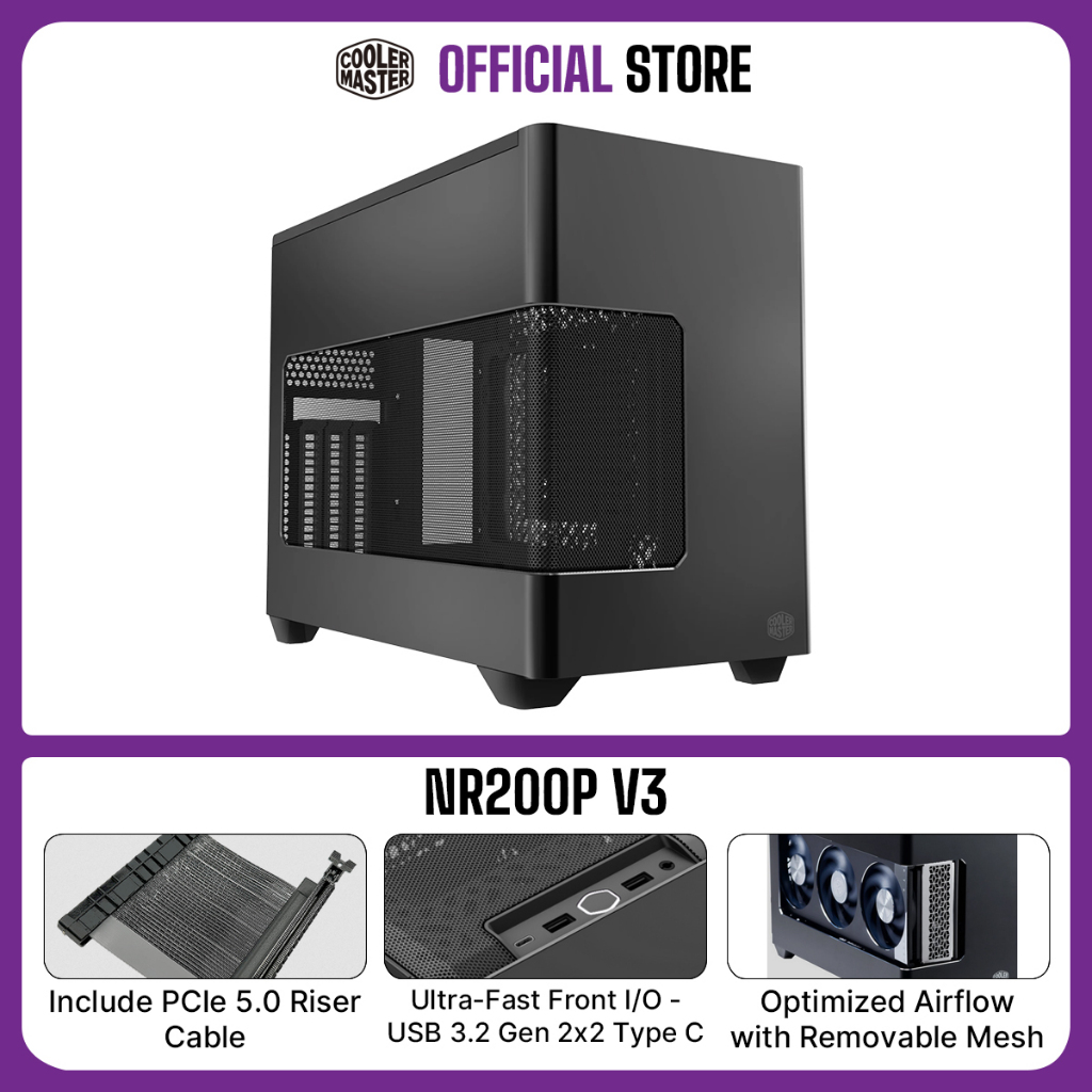 Cooler Master NR200P V3 Mini-ITX PC Case