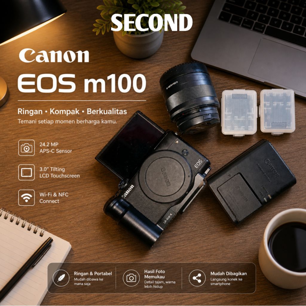 canon eos m100 bekas