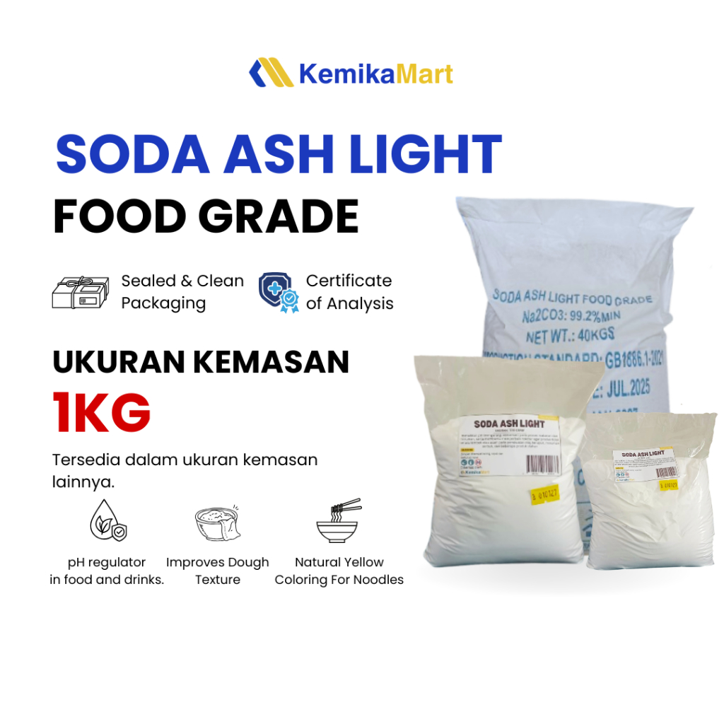 Soda Ash Light Food Grade / Natrium Karbonat / Sodium Karbonat