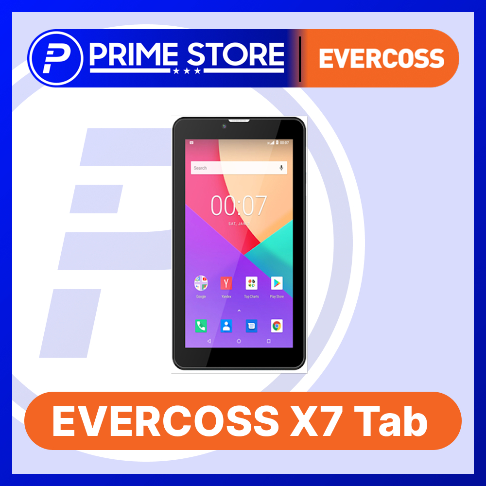 EVERCOSS X7 Tab 3/32GB Tablet 7-inch 4G Dual SIM Card Black