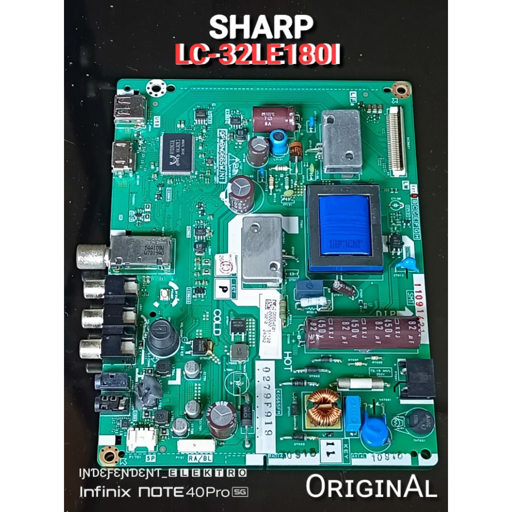 Mainboard Sharp LC-32LE180I  lc - 32le180i  Mesin Tv lcd sharp LC-32LE180I