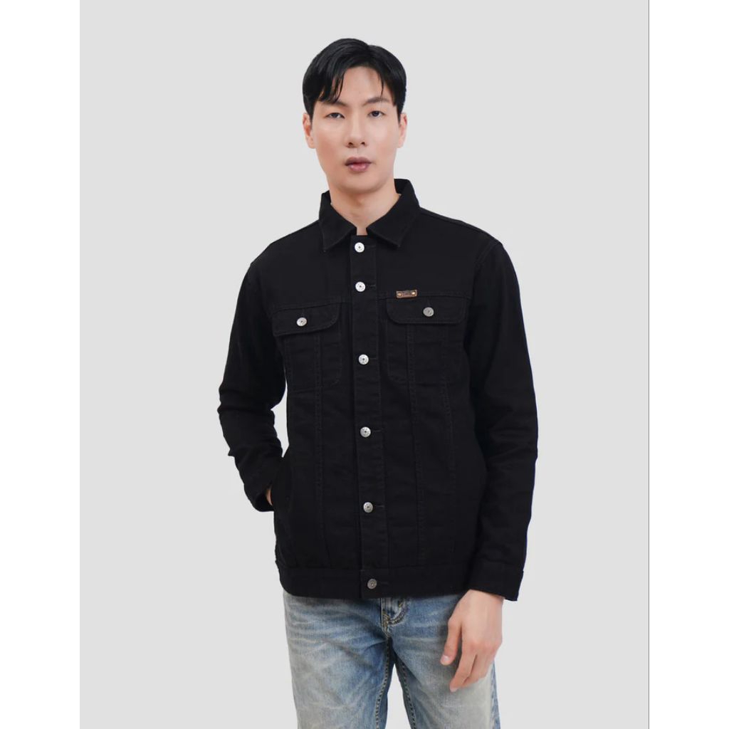 JAKET LOIS PRIA ORIGINAL MJB205H WARNA HITAM KANCING TERBARU