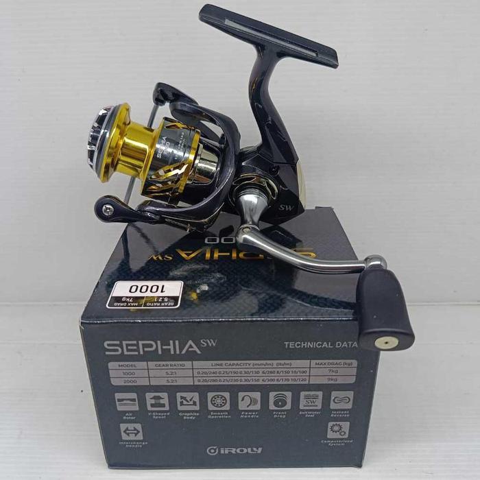 Reel Iroly Sephia Sw / Sw HG Power Handle 1000- 6000